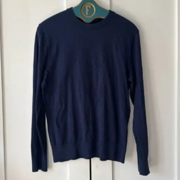 Rag & Bone Men’s Barrow Navy Crew Sweater - M - Picture 1 of 5